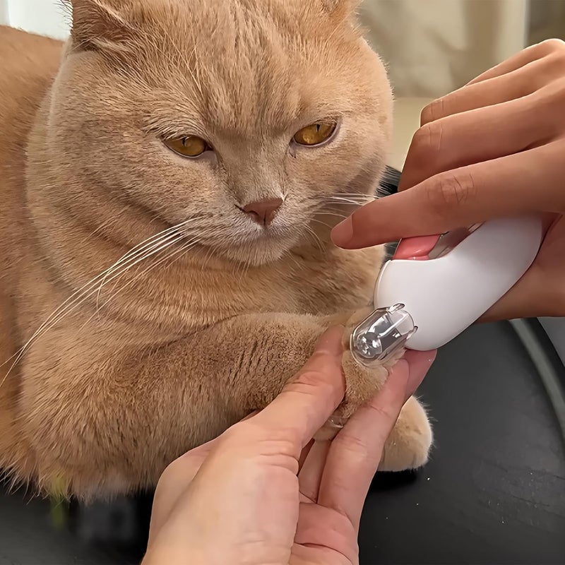 FIAMM Adjustable Cat Nail Clipper to Avoid Excessive Cutting, Cat Nail Trimmer with Nail File, Pet Nail Clippers for Kitten Bunny Guinea Pig Rabbit Ferret (Pink) - Image 2